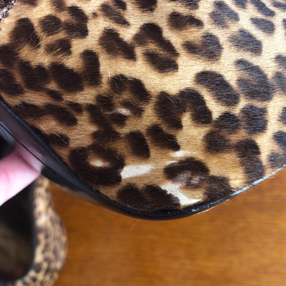 🐆Faux Calfhair Leopard Stiletto Slingbacks 🐆 - Picture 5 of 5